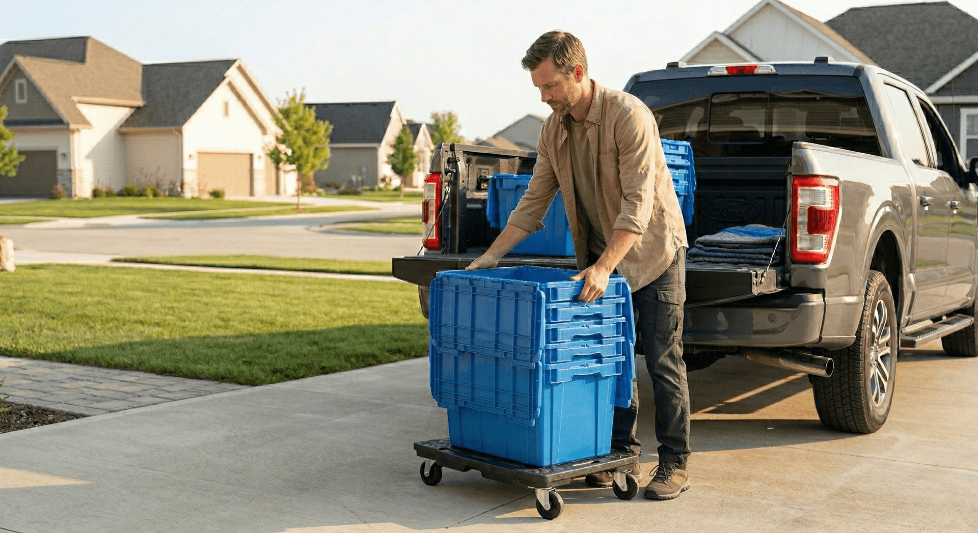 Moving totes being delivered to your door
